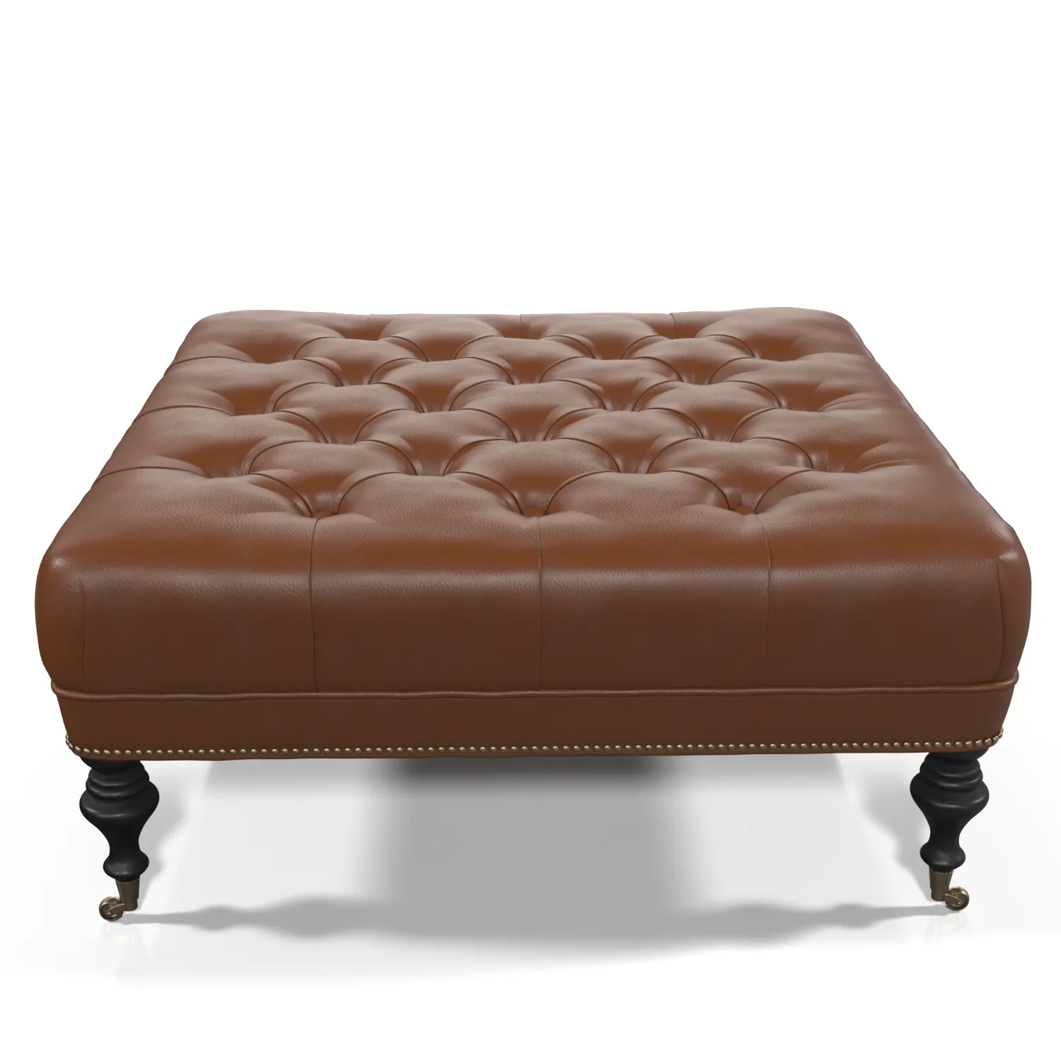 Martin Leather Ottoman PBR 3D Model_06